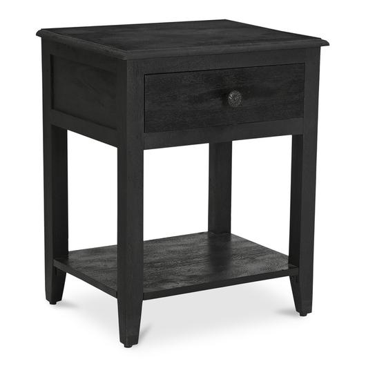 Corrine Nightstand Antique Black by Moes Home