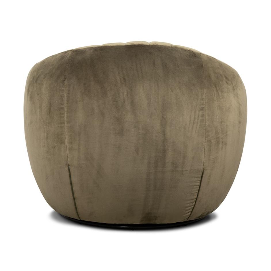 Audie Swivel Chair In Surrey Olive by FOUR HANDS