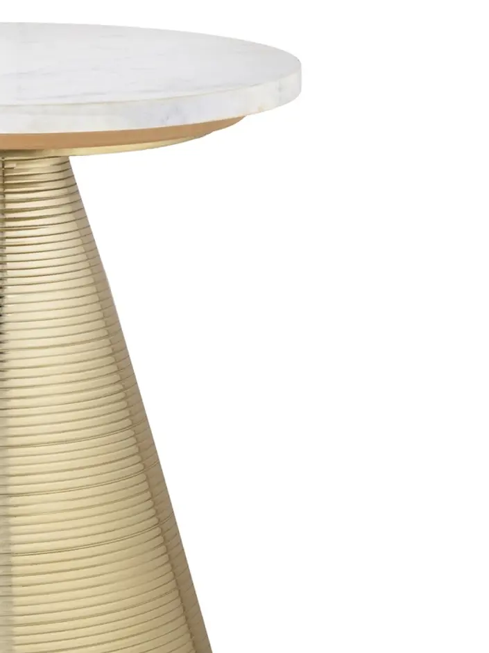 Tempo Marble Side Table by tov furniture