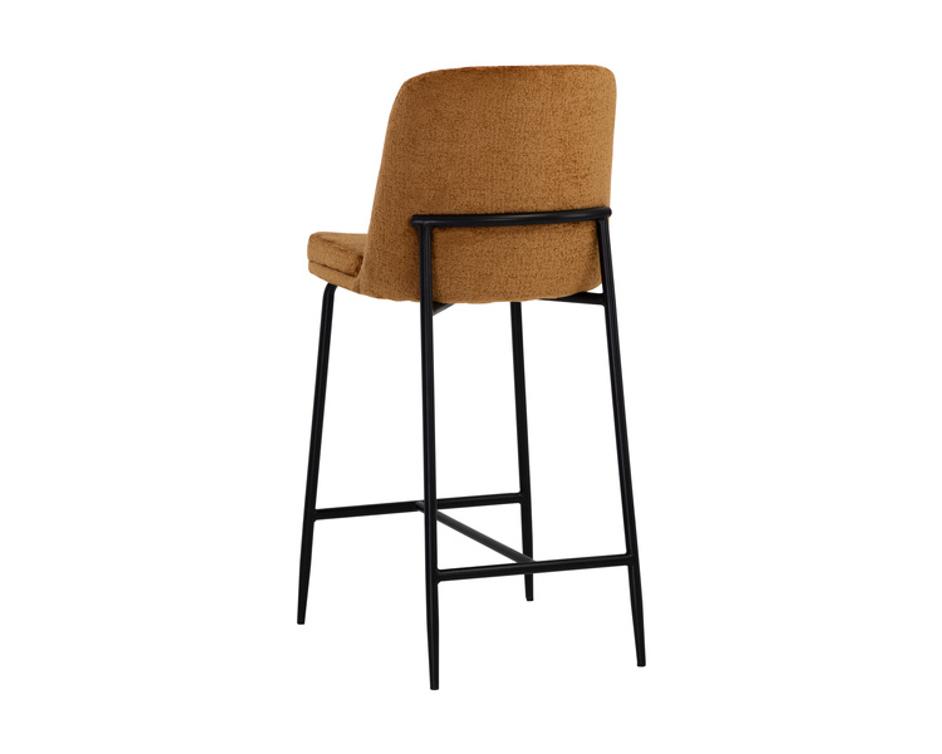 ZEKE COUNTER STOOL - BLACK - BERGEN MARMALADE by Sunpan