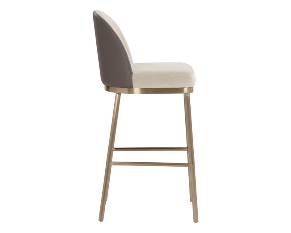 LAVANIA BARSTOOL - MEG TAUPE / PORCINI TAUPE by Sunpan