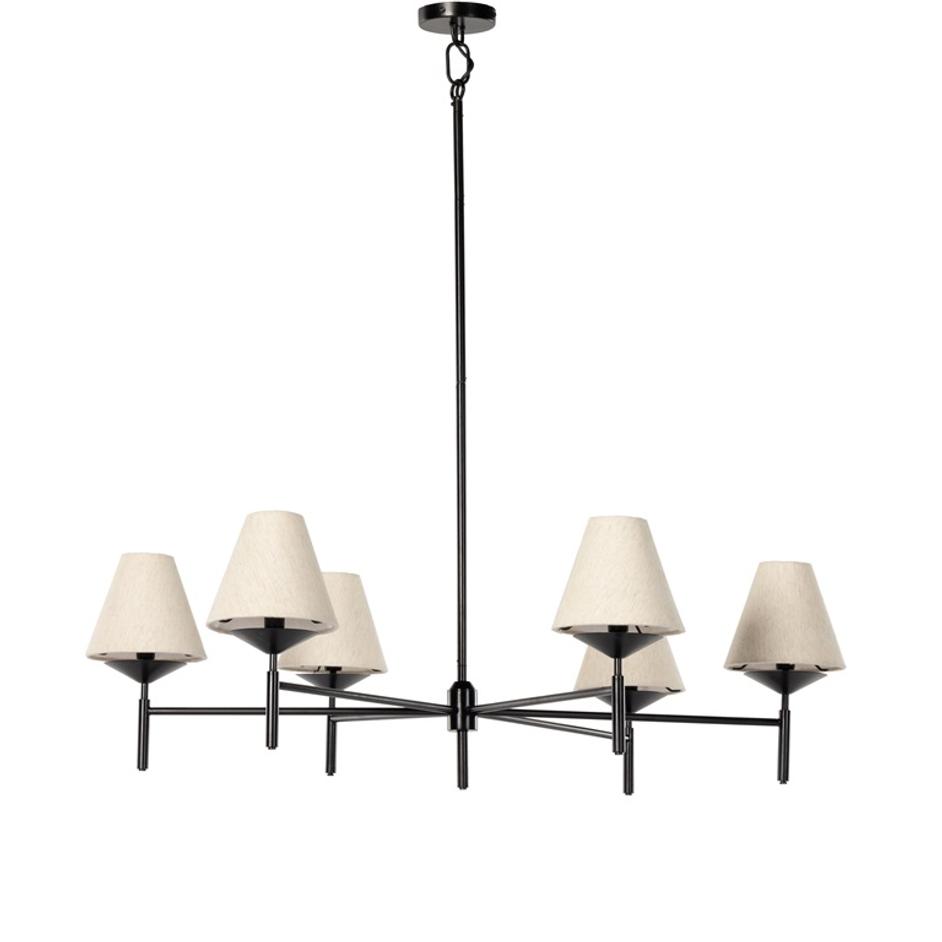 Dodie Chandelier In Jet Black by FOUR HANDS