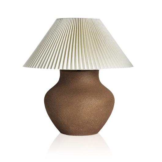 Parma Table Lamp - Textured Dark Sand Porcelain by Four Hands
