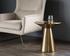 Carmel Side Table - Yellow Gold by Sunpan
