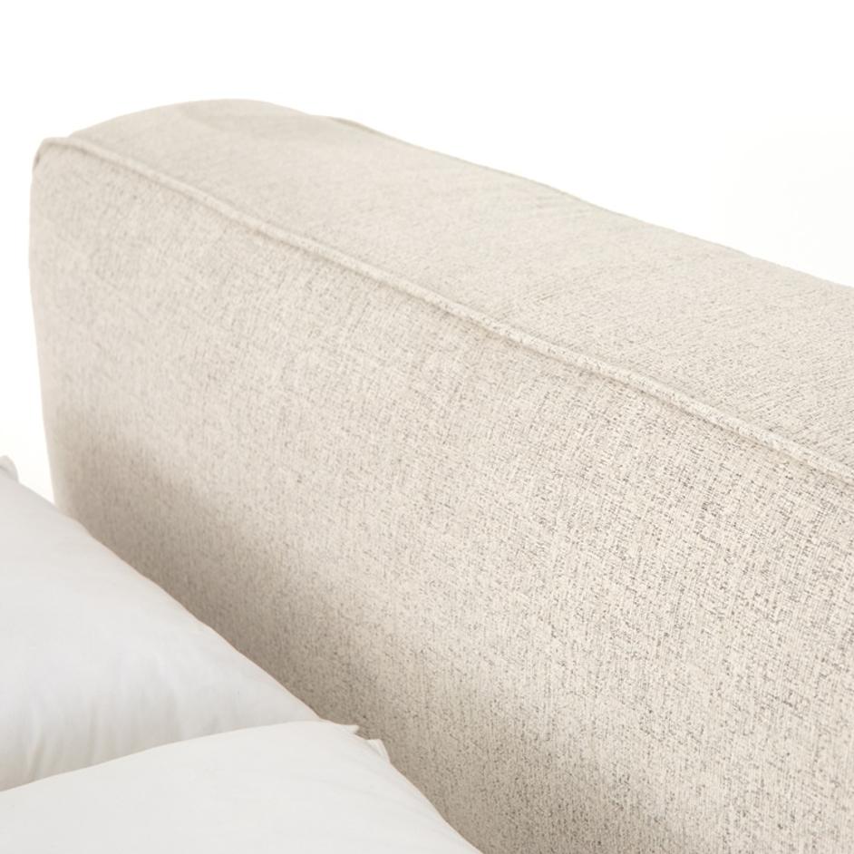 Aidan Bed In Plushtone Linen In King by FOUR HANDS