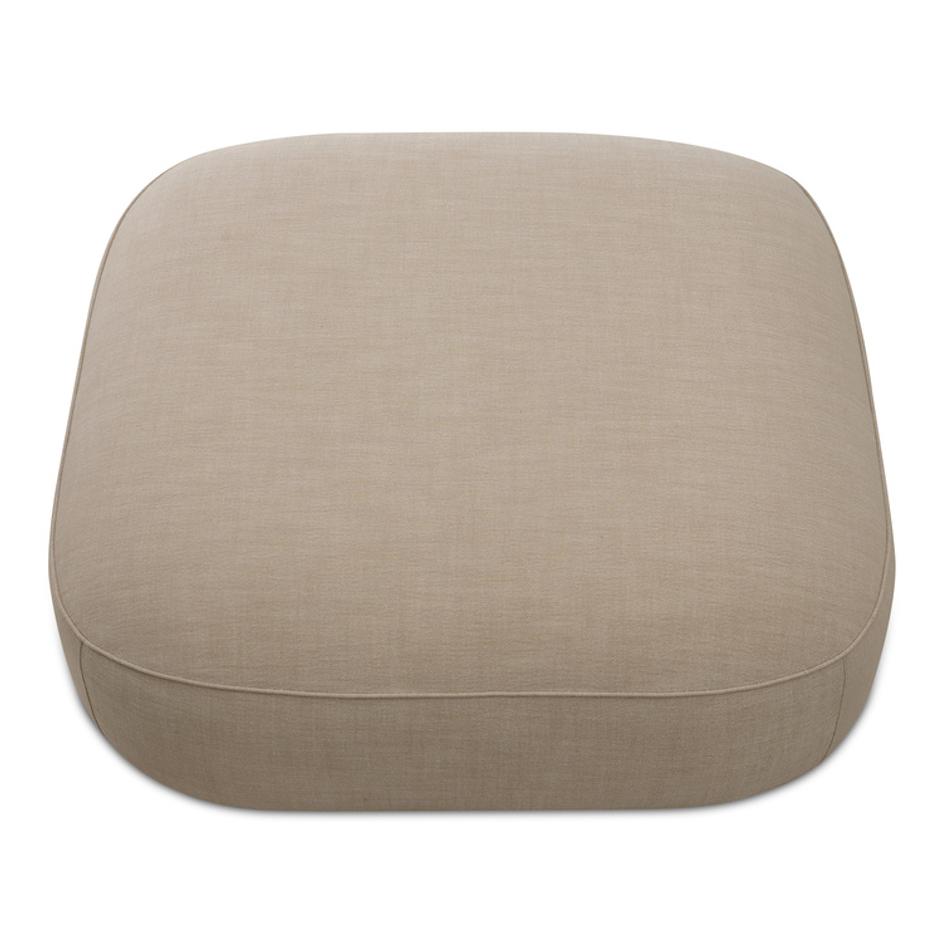 Marion Square Ottoman Beige by Moes Home