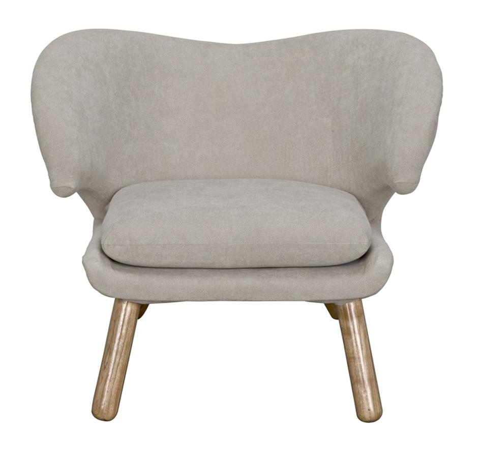 Valerie Chair with Wheat Fabric by Noir Furniture