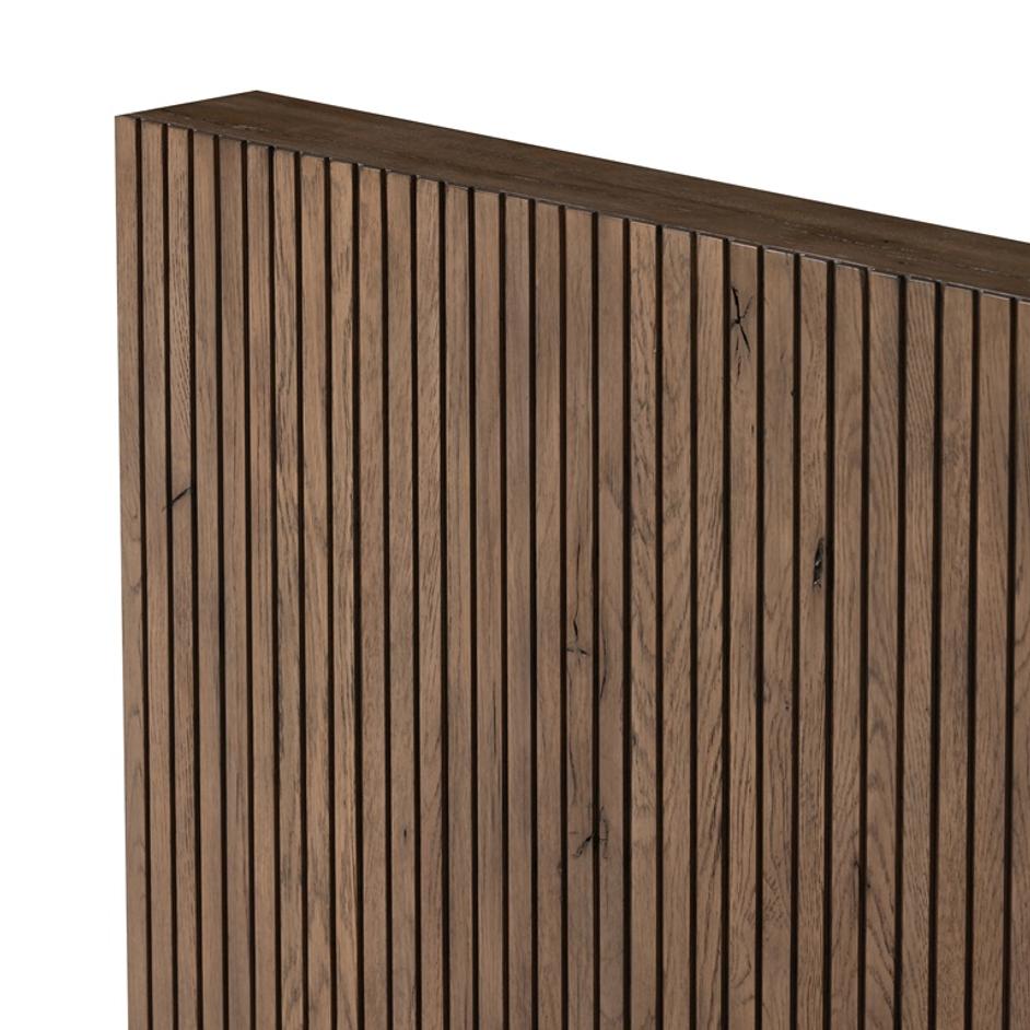 Leo Queen Bed in Rustic Grey by FOUR HANDS