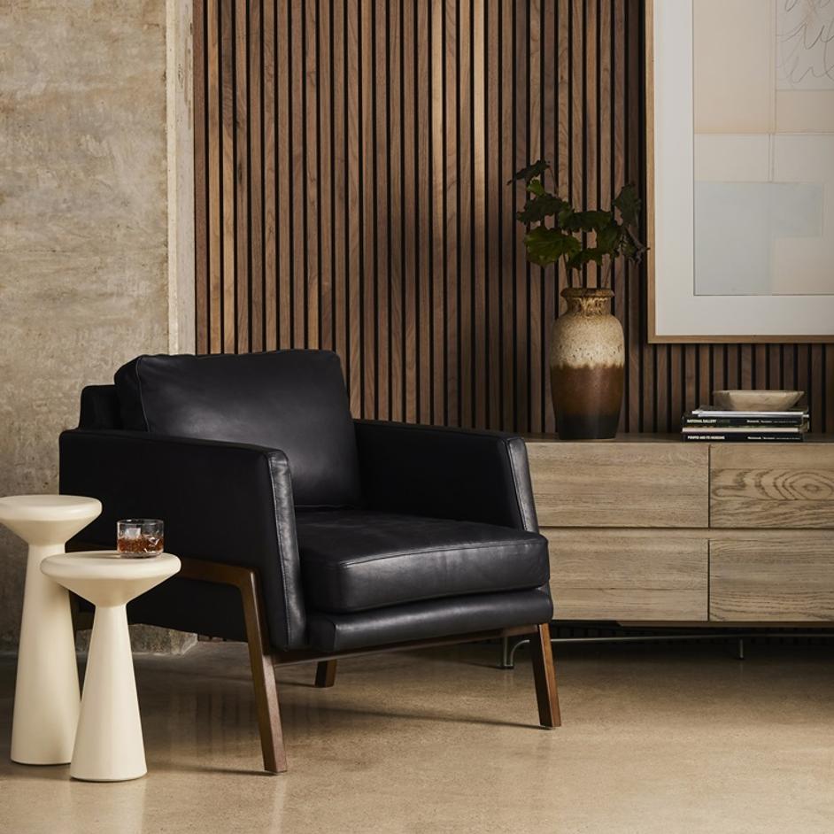 Diana Chair In Heirloom Black by FOUR HANDS