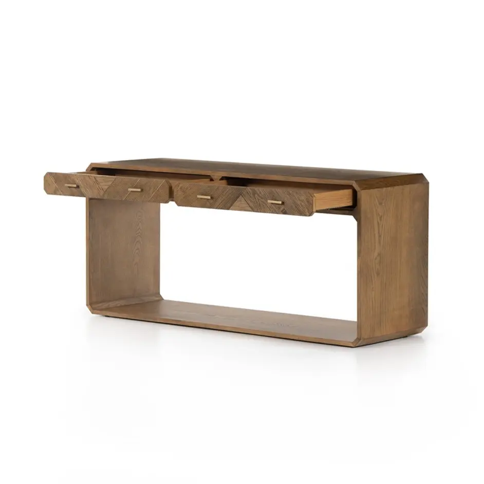 Caspian Console Table - Natural Ash Veneer by Four Hands