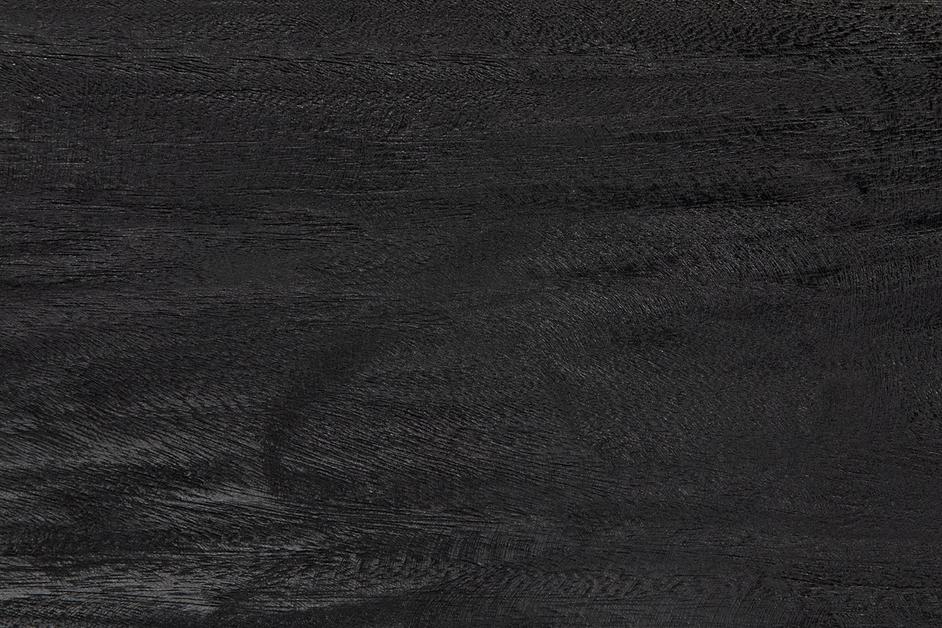 Alpha Munggur and Industrial Steel Sculpture in Burnt Black Finish by Noir Furniture