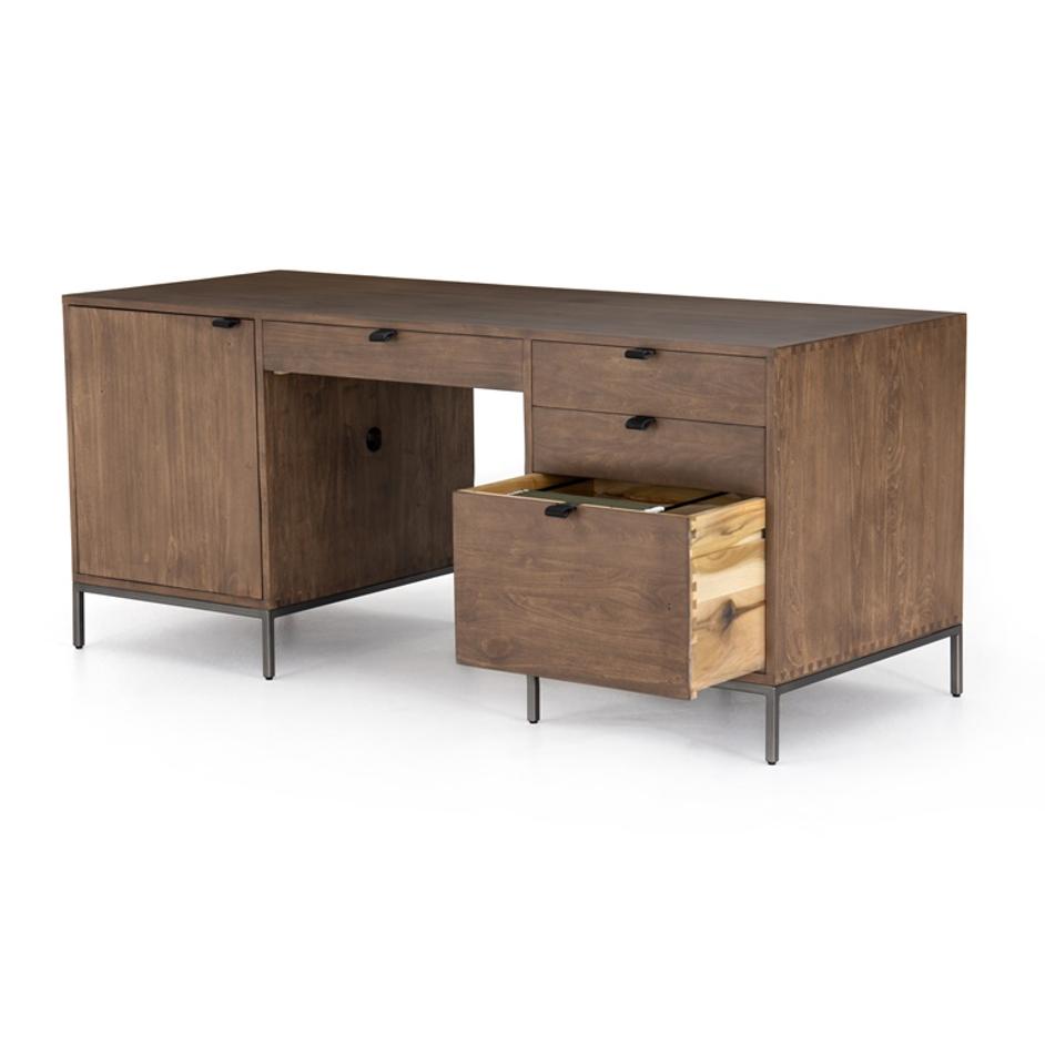 Trey Executive Desk-Auburn Poplar by FOUR HANDS