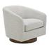 Oscy Swivel Chair Splashed White by Moes Home