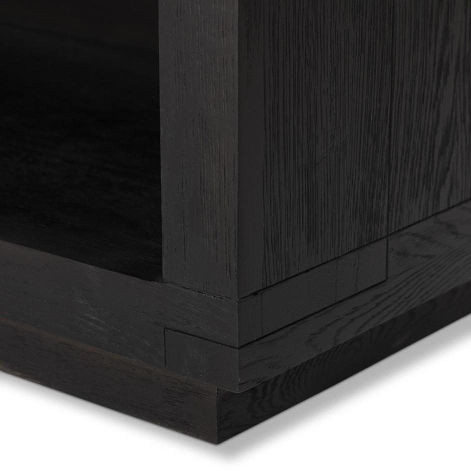 Warby Nightstand - Worn Black Veneer by Four Hands