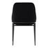 SEDONA DINING CHAIR SHADOWED BLACK VELVET-M2 by Moes Home
