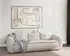 Ember Upholstered Sofa Cream White by Classic Home