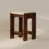Ashby Stool Walnut Stained Ash Beige by Moes Home