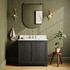Millie Single Vanity - Satin Drifted Black Veneer by Four Hands