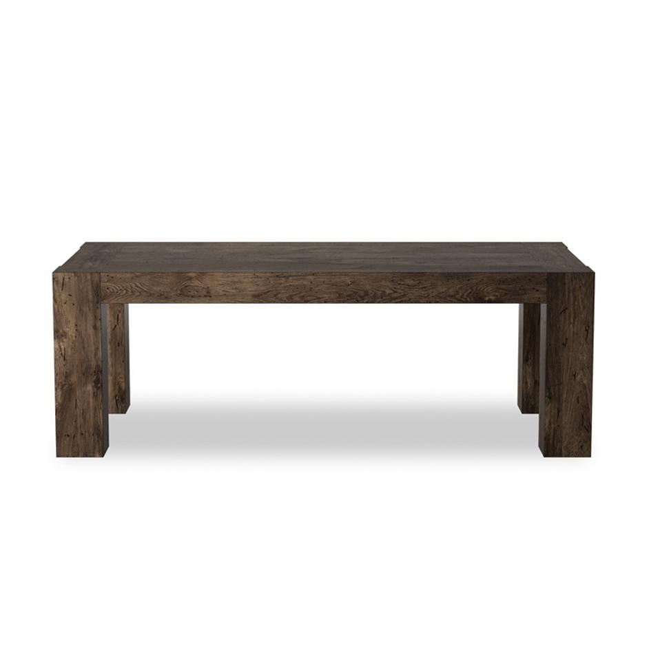 Abaso Dining Table - Ebony Rustic Wormwood Oak by Four Hands