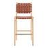 Marco PU Counter Stool, Ochre Brown by New Pacific Direct