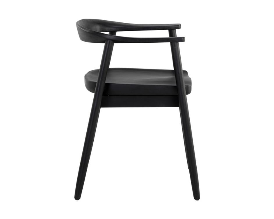 JEREMY DINING ARMCHAIR - BLACK by Sunpan