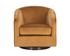 HAZEL SWIVEL LOUNGE CHAIR - DARK BRONZE - GOLD SKY by Sunpan