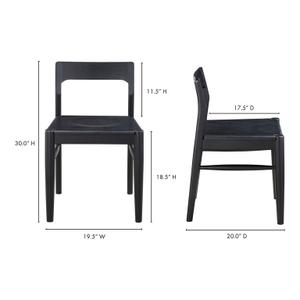 OWING DINING CHAIR BLACK-M2 by Moes Home