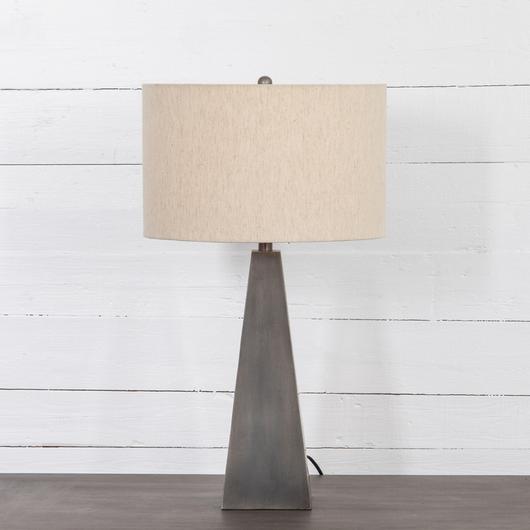 Leander Table Lamp In Pewter by FOUR HANDS
