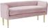 Tim Bench In Pink Velvet by Meridian Furniture