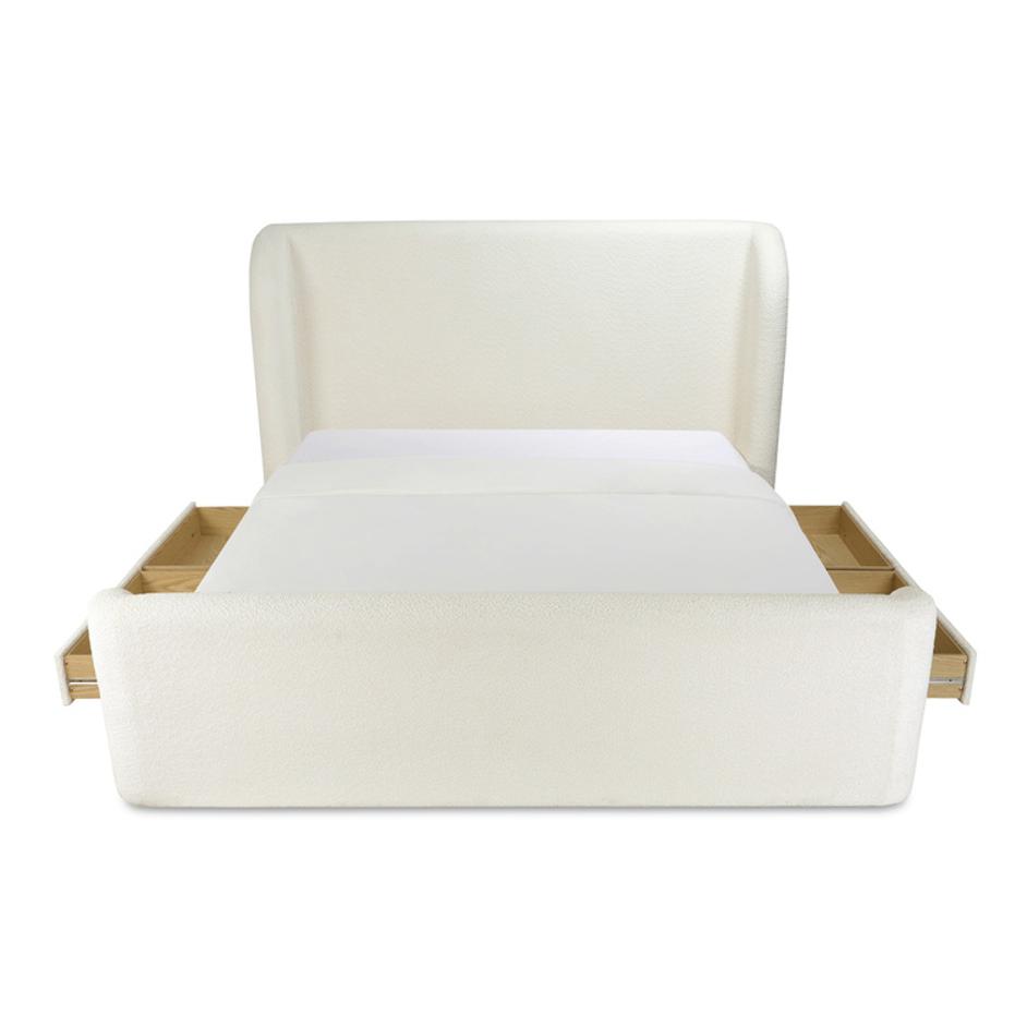 Sophia King Storage Bed Cream by Moes Home