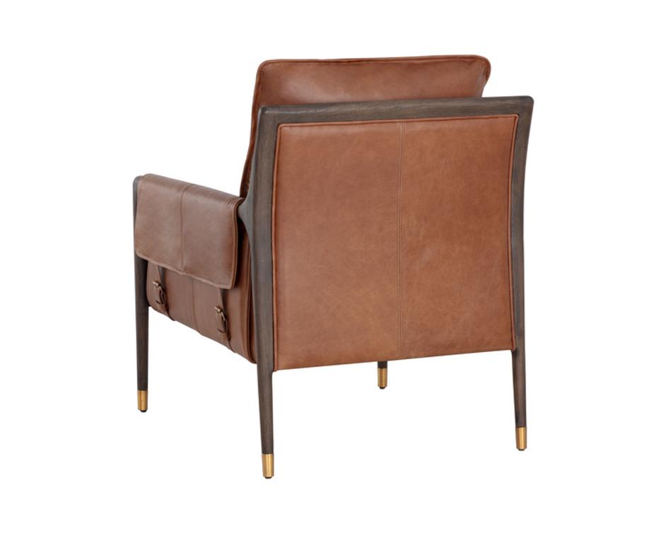MAUTI ARMCHAIR - BROWN - SHALIMAR TOBACCO LEATHER by Sunpan