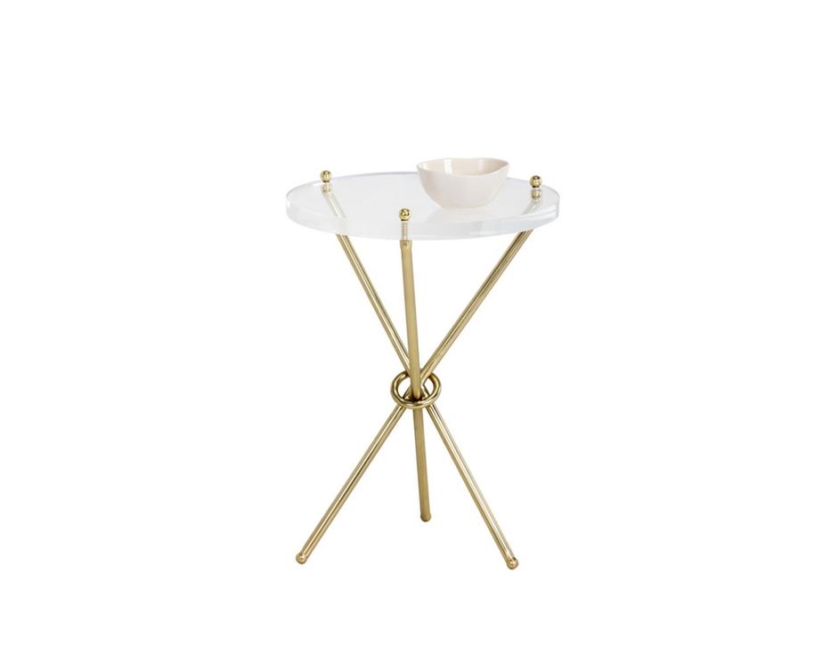 CHER SIDE TABLE - BRASS by Sunpan