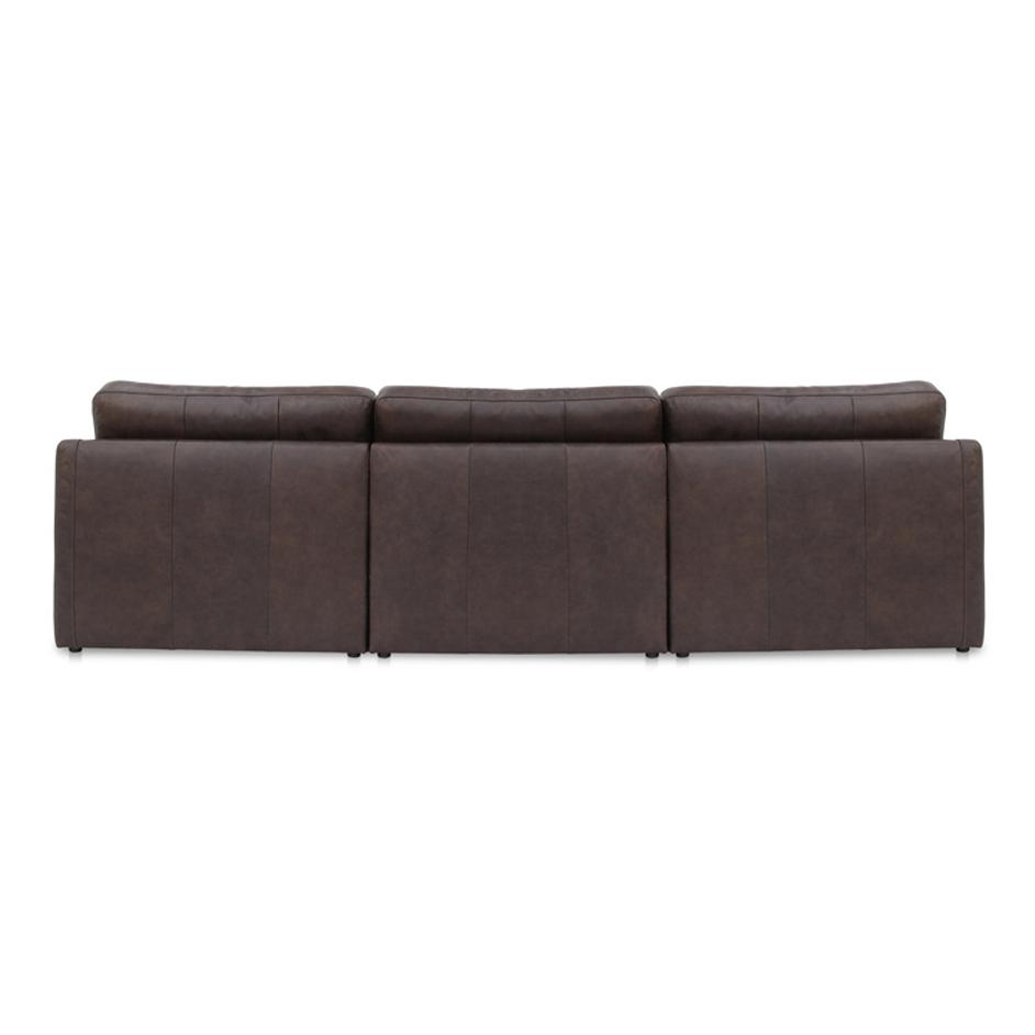 Thurlow Modular Sofa Espresso Brown Leather by Moes Home