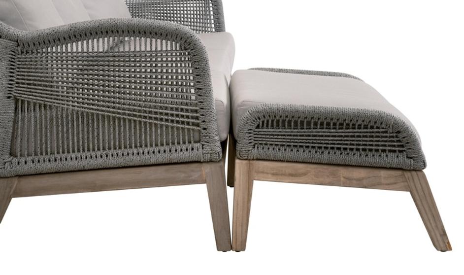 Loom Outdoor Footstool by Essentials For Living