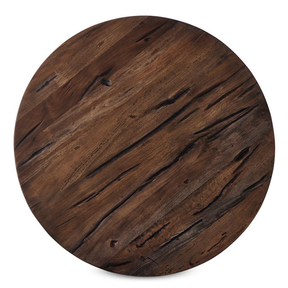 Rivi Large End Table In Antique Belgium Bleach by Four Hands