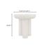 Rocca Side Table Cream by Moes Home