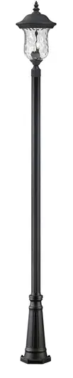 Armstrong Outdoor Post Light in Black Finish by Z-Lite