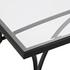 Alayna Black Metal & Glass Coffee Table by Uttermost