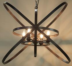 Sassari Pendant, Black Steel by Noir Furniture