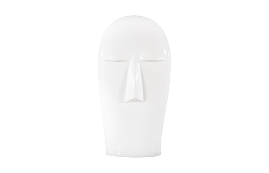 Emerging Face Sculpture, Gel Coat White by Phillips Collection