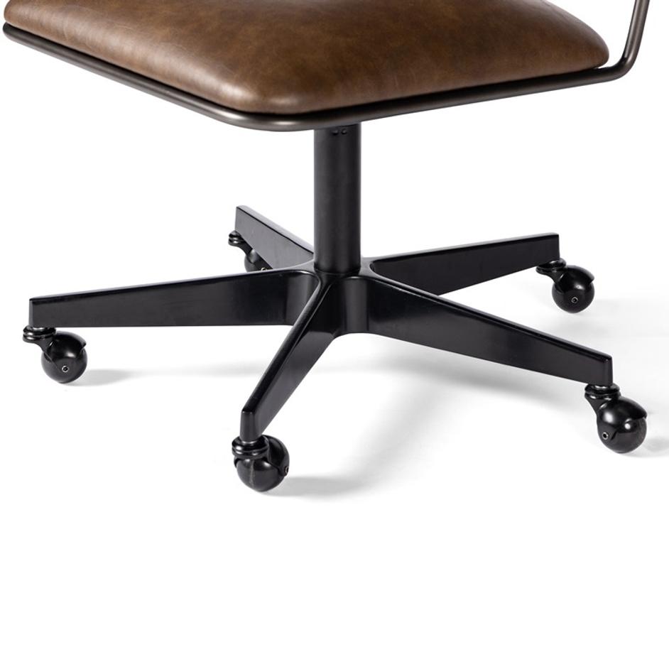 Wharton Desk Chair - Distressed Brown by Four Hands