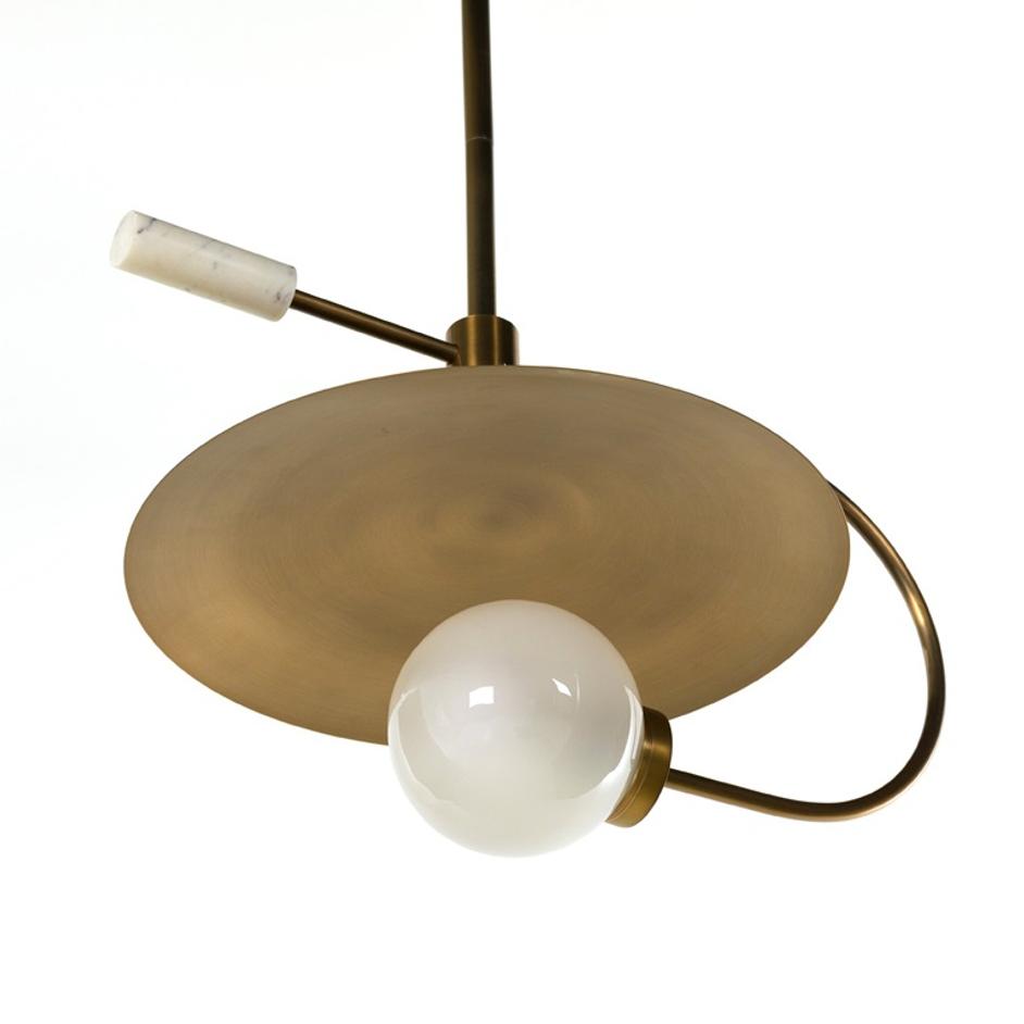 Harpo Pendant - Antique Brass Iron by Four Hands