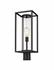 Dunbroch 1 Light Outdoor Post Mount Fixture in Black Finish by Z-Lite