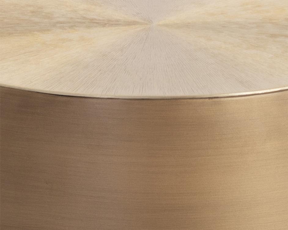 CREED END TABLE - ANTIQUE GOLD by Sunpan