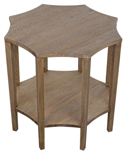 Ariana Side Table, Washed Walnut by Noir Furniture