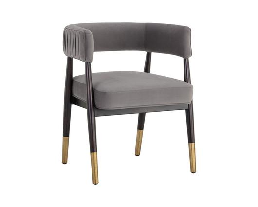 CALLEM DINING ARMCHAIR - ANTONIO CHARCOAL by Sunpan