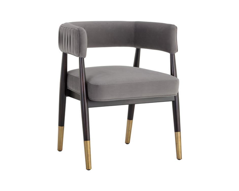 CALLEM DINING ARMCHAIR - ANTONIO CHARCOAL by Sunpan