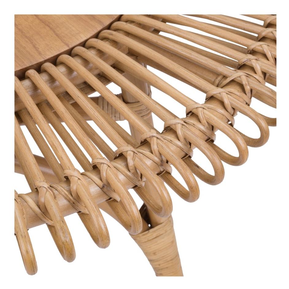 Alani Rattan Round Coffee Table w/ Wood Top, Honey by New Pacific Direct