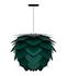 Aluvia Medium Hardwired Pendant in Forest with Black Cord by UMAGE