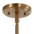 Lassen 8 Light Brass Chandelier by Uttermost